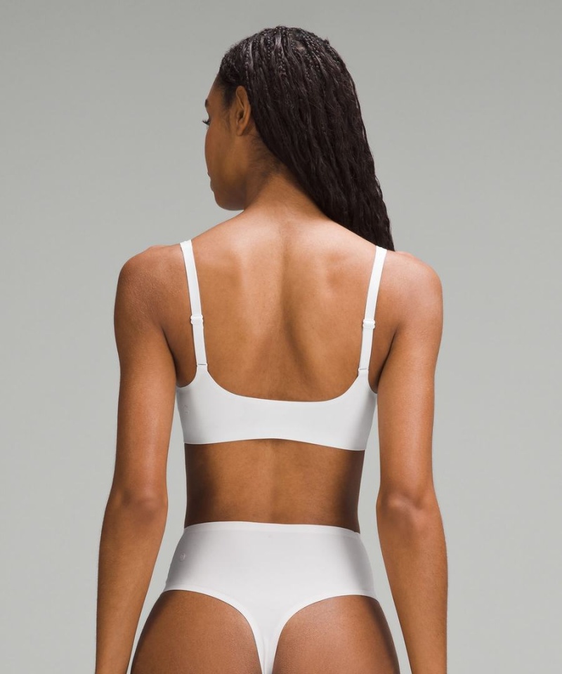 Lululemon Wundermost Ultra-Soft Nulu Scoop-Neck Bralette A–D Cups Sport BH Dam Vita Sverige | UAZCEF693