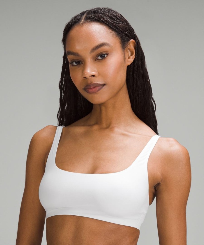 Lululemon Wundermost Ultra-Soft Nulu Scoop-Neck Bralette A–D Cups Sport BH Dam Vita Sverige | UAZCEF693
