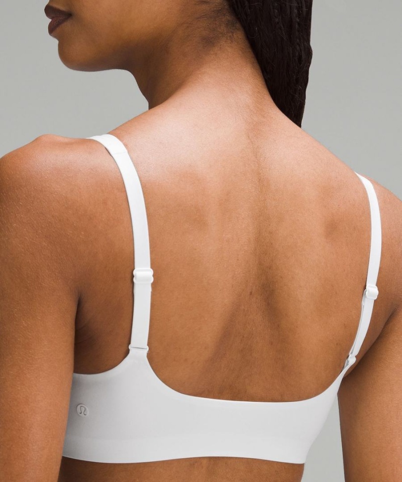 Lululemon Wundermost Ultra-Soft Nulu Scoop-Neck Bralette A–D Cups Sport BH Dam Vita Sverige | UAZCEF693