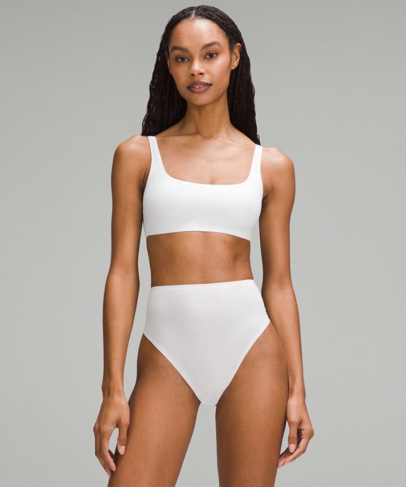 Lululemon Wundermost Ultra-Soft Nulu Scoop-Neck Bralette A–D Cups Sport BH Dam Vita Sverige | UAZCEF693