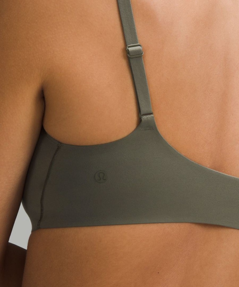 Lululemon Wundermost Ultra-Soft Nulu Scoop-Neck Bralette A–D Cups Sport BH Dam Gröna Sverige | CWRDNZ084