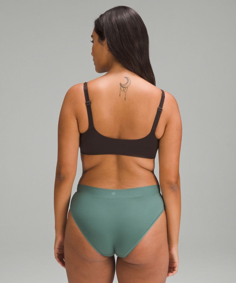 Lululemon Wundermost Ultra-Soft Nulu Scoop-Neck Bralette A–D Cups Sport BH Dam Choklad Sverige | ZMIUGV256
