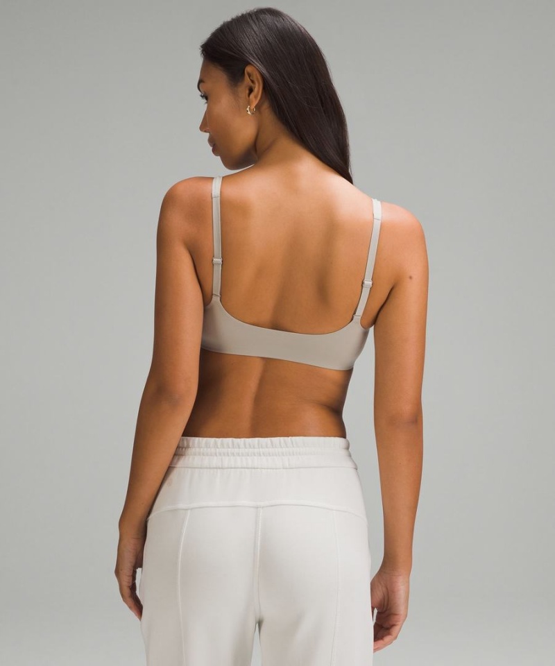 Lululemon Wundermost Ultra-Soft Nulu Scoop-Neck Bralette A–D Cups Sport BH Dam Grå Sverige | BXICGK619