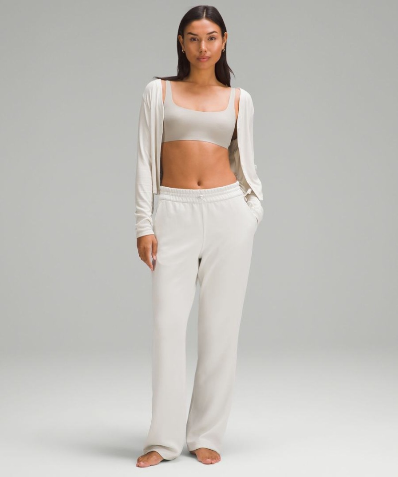 Lululemon Wundermost Ultra-Soft Nulu Scoop-Neck Bralette A–D Cups Sport BH Dam Grå Sverige | BXICGK619