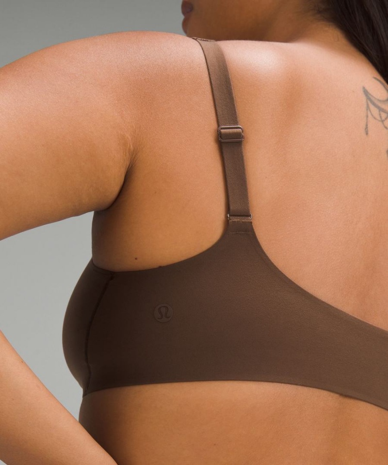 Lululemon Wundermost Ultra-Soft Nulu Scoop-Neck Bralette A–D Cups Sport BH Dam Choklad Sverige | HILRDN851