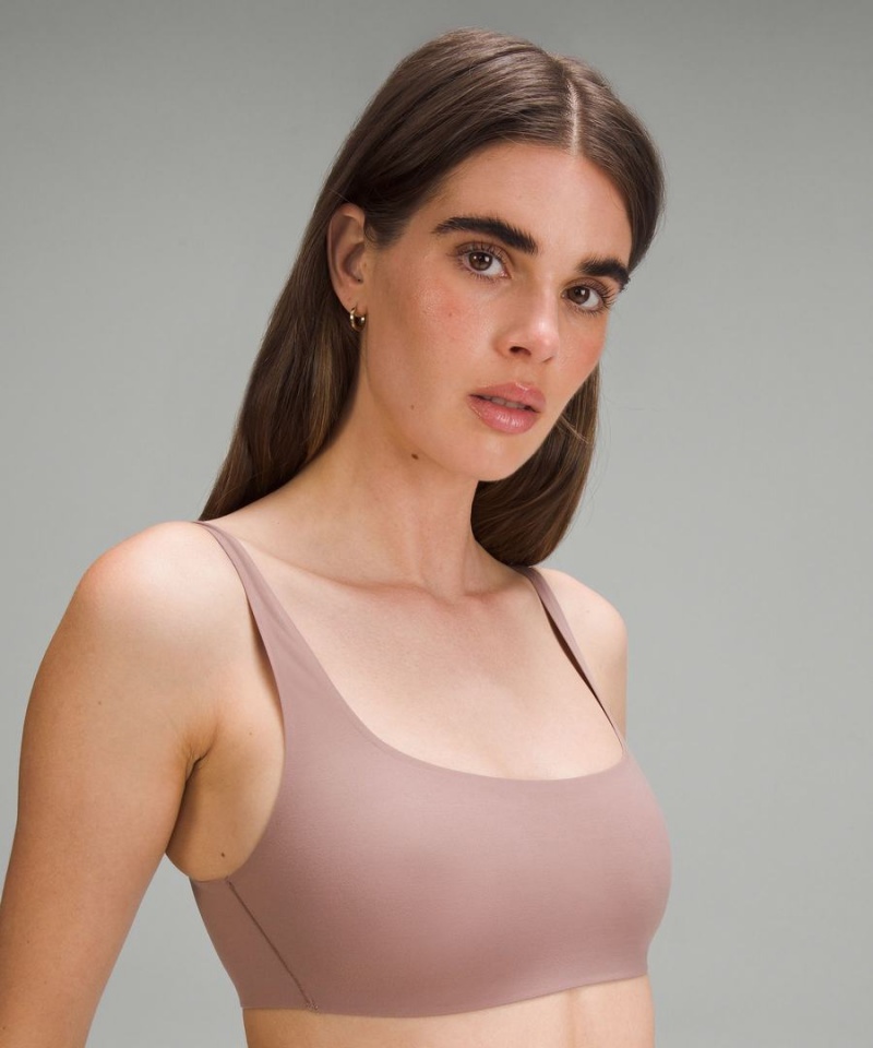 Lululemon Wundermost Ultra-Soft Nulu Scoop-Neck Bralette A–D Cups Sport BH Dam Rosa Sverige | ANOIHF093