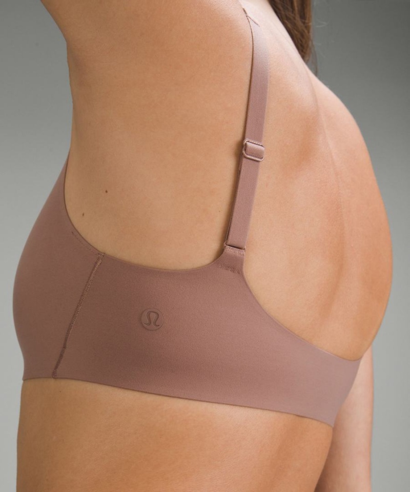 Lululemon Wundermost Ultra-Soft Nulu Scoop-Neck Bralette A–D Cups Sport BH Dam Rosa Sverige | ANOIHF093