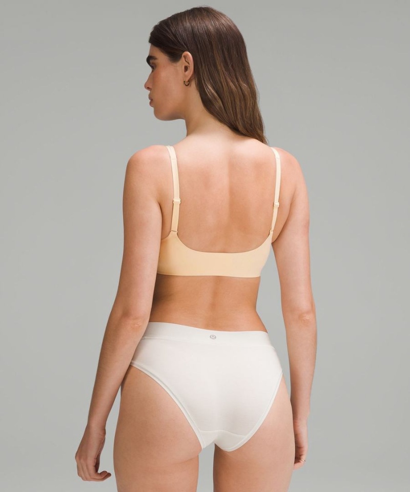 Lululemon Wundermost Ultra-Soft Nulu Scoop-Neck Bralette A–D Cups Sport BH Dam Beige Sverige | KPYNSL374