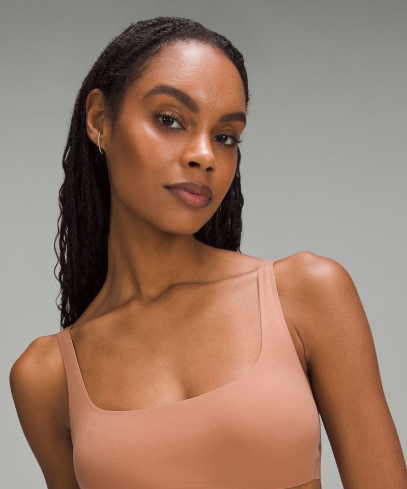 Lululemon Wundermost Ultra-Soft Nulu Scoop-Neck Bralette A–D Cups Sport BH Dam Bruna Sverige | RYXEBO687