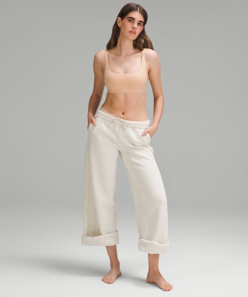 Lululemon Wundermost Ultra-Soft Nulu Scoop-Neck Bralette A–D Cups Sport BH Dam Beige Sverige | YTFHJK208