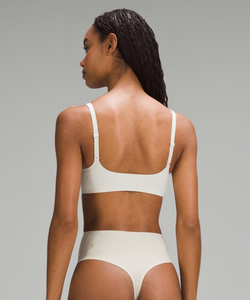 Lululemon Wundermost Ultra-Soft Nulu Scoop-Neck Bralette A–D Cups Sport BH Dam Beige Sverige | KXSUOD706