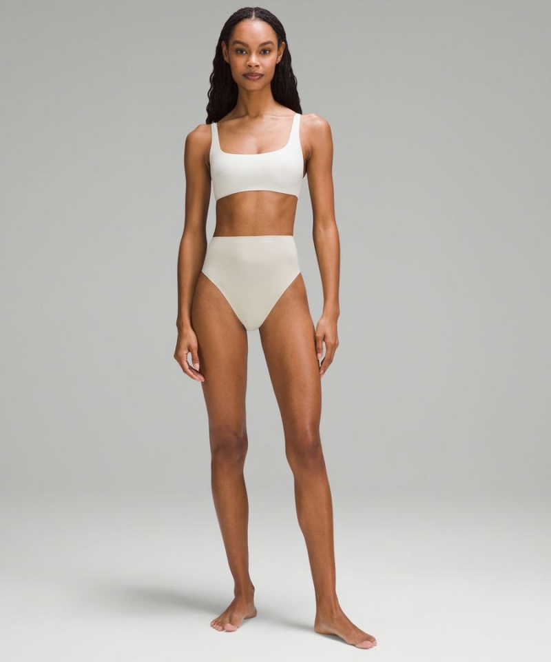 Lululemon Wundermost Ultra-Soft Nulu Scoop-Neck Bralette A–D Cups Sport BH Dam Beige Sverige | KXSUOD706