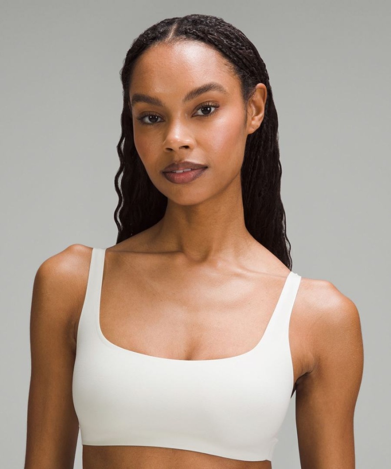 Lululemon Wundermost Ultra-Soft Nulu Scoop-Neck Bralette A–D Cups Sport BH Dam Beige Sverige | KXSUOD706