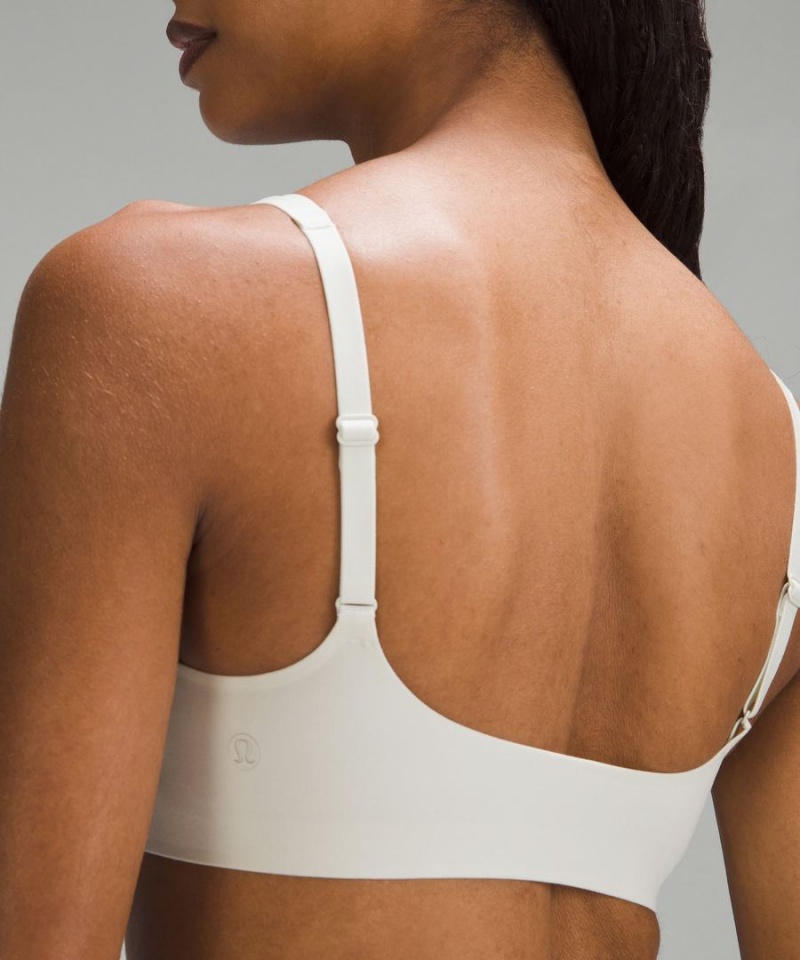 Lululemon Wundermost Ultra-Soft Nulu Scoop-Neck Bralette A–D Cups Sport BH Dam Beige Sverige | KXSUOD706