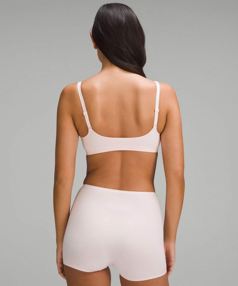 Lululemon Wundermost Ultra-Soft Nulu Scoop-Neck Bralette A–D Cups Sport BH Dam Ljusröda Sverige | YJTXZA381