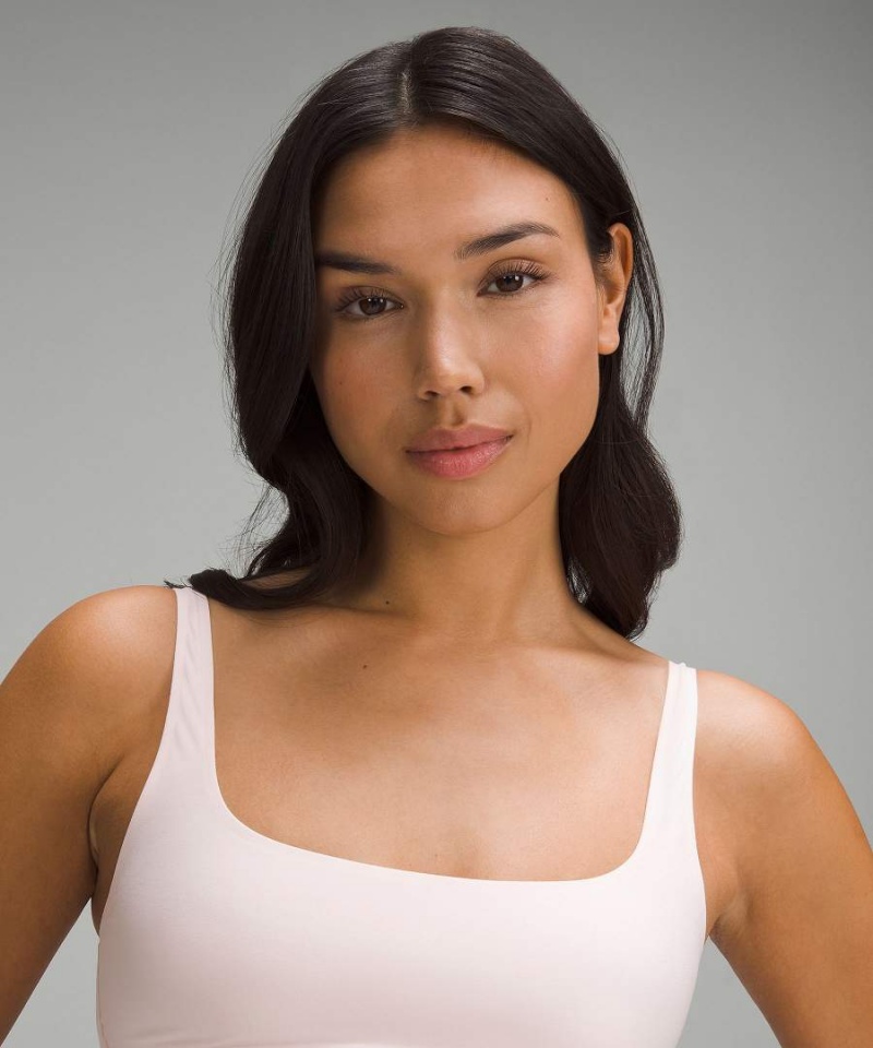 Lululemon Wundermost Ultra-Soft Nulu Scoop-Neck Bralette A–D Cups Sport BH Dam Ljusröda Sverige | YJTXZA381