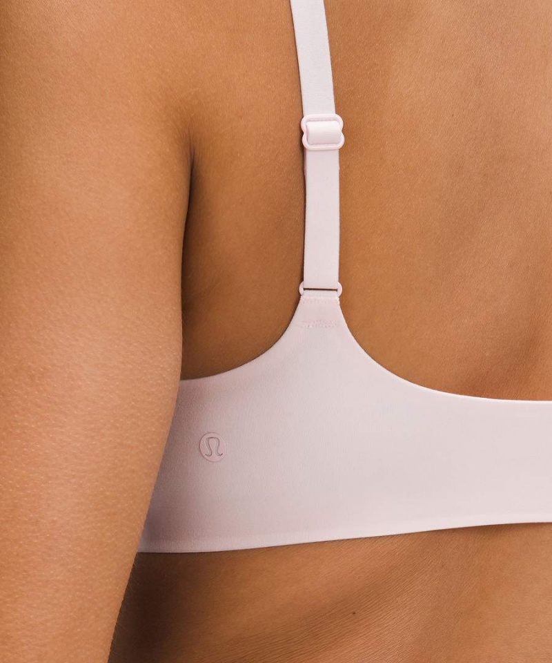 Lululemon Wundermost Ultra-Soft Nulu Scoop-Neck Bralette A–D Cups Sport BH Dam Ljusröda Sverige | YJTXZA381