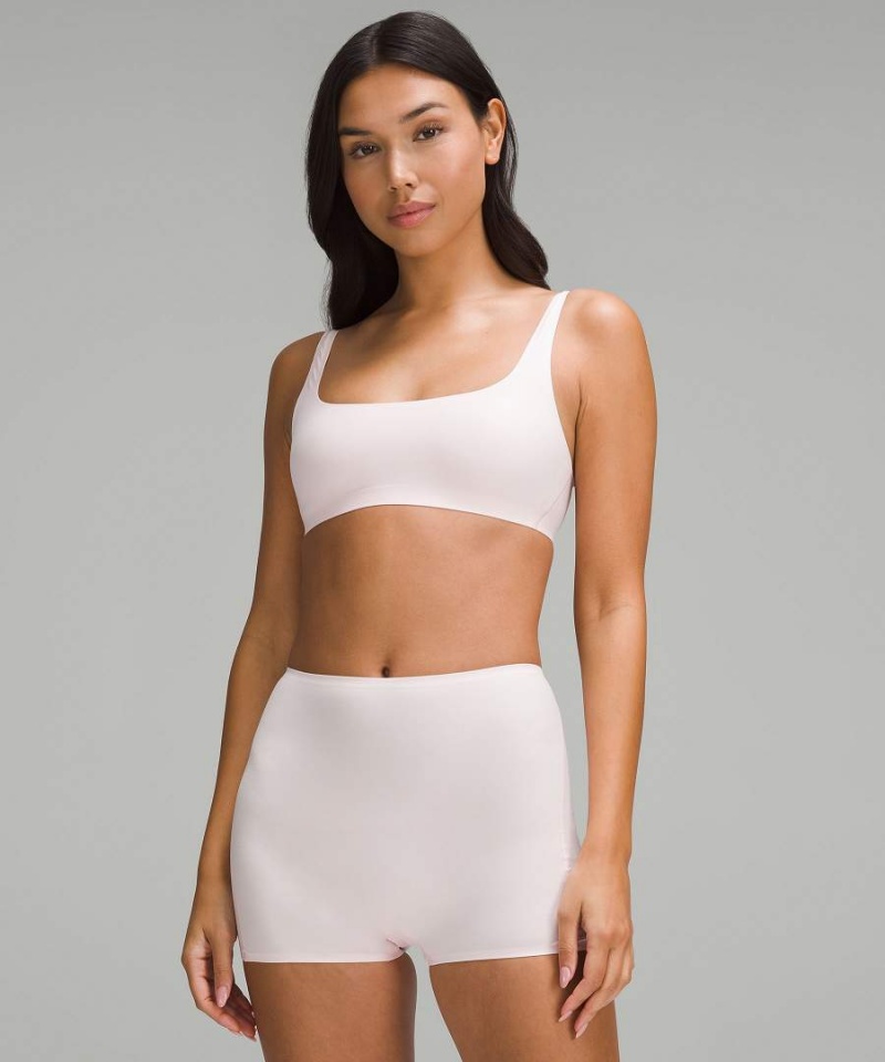 Lululemon Wundermost Ultra-Soft Nulu Scoop-Neck Bralette A–D Cups Sport BH Dam Ljusröda Sverige | YJTXZA381