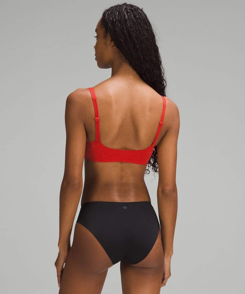 Lululemon Wundermost Ultra-Soft Nulu Scoop-Neck Bralette A–D Cups Sport BH Dam Röda Sverige | ZQWJGX961