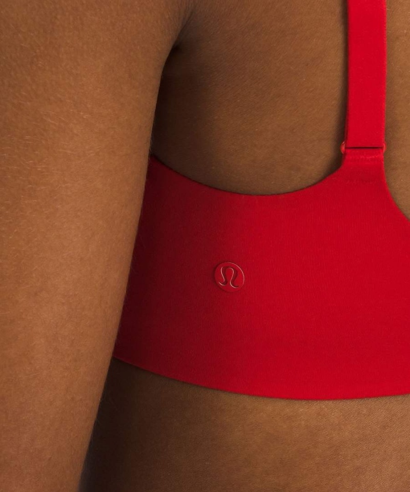 Lululemon Wundermost Ultra-Soft Nulu Scoop-Neck Bralette A–D Cups Sport BH Dam Röda Sverige | ZQWJGX961
