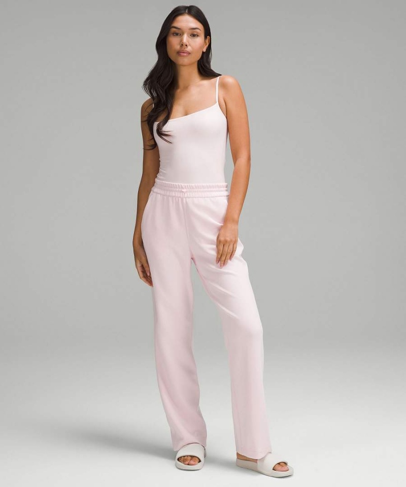Lululemon Wundermost Ultra-Soft Nulu Spaghetti-Rem Cami Linne Dam Ljusröda Sverige | CHANUS912