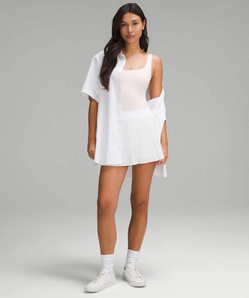 Lululemon Wundermost Ultra-Soft Nulu Square-Neck Ärmlös Body Dam Ljusröda Sverige | SJFDEX691