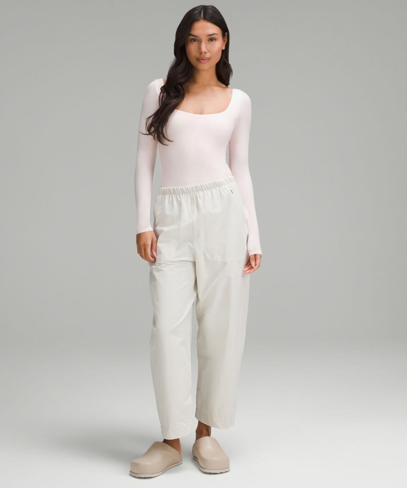 Lululemon Wundermost Ultra-Soft Nulu Square-Neck Long-Sleeve Body Dam Ljusröda Sverige | KQRDFG613