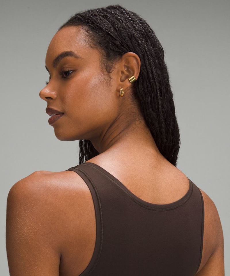 Lululemon Wundermost Ultra-Soft Nulu Square-Neck Ärmlös Body Dam Choklad Sverige | BCLXTA631