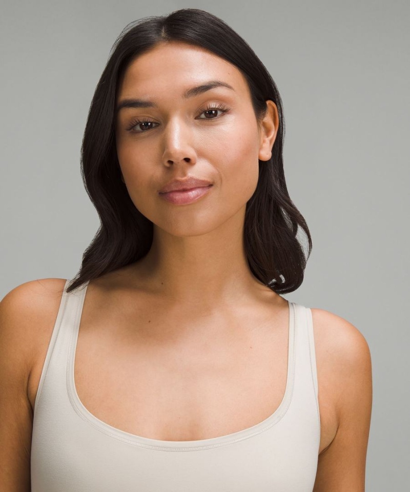 Lululemon Wundermost Ultra-Soft Nulu Square-Neck Ärmlös Body Dam Bruna Sverige | SHYNLZ083