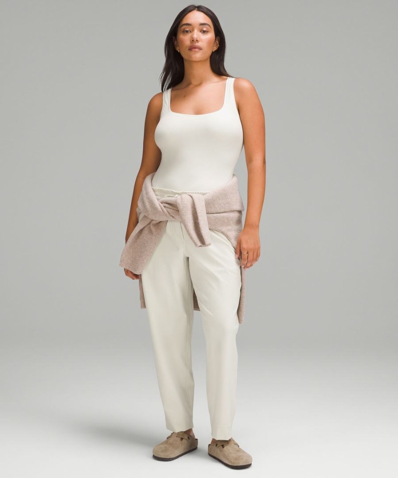 Lululemon Wundermost Ultra-Soft Nulu Square-Neck Ärmlös Body Dam Beige Sverige | UHINGT698