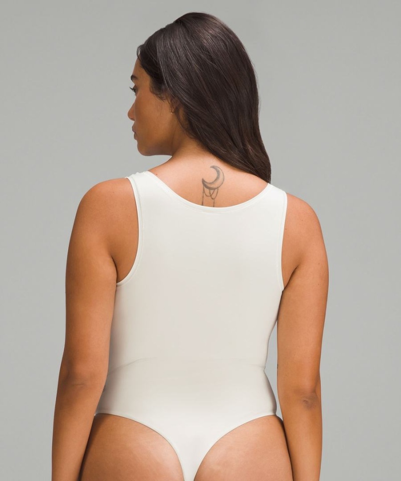 Lululemon Wundermost Ultra-Soft Nulu Square-Neck Ärmlös Body Dam Beige Sverige | UHINGT698