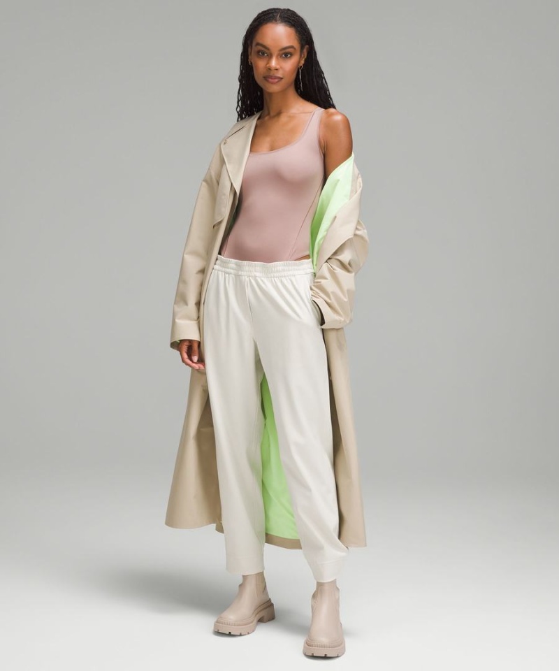 Lululemon Wundermost Ultra-Soft Nulu Square-Neck Ärmlös Body Dam Rosa Sverige | SATZDV293