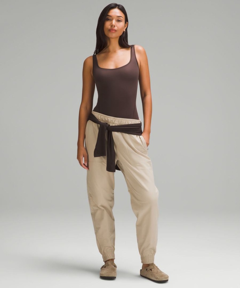 Lululemon Wundermost Ultra-Soft Nulu Square-Neck Ärmlös Body Dam Choklad Sverige | OUPGCN378