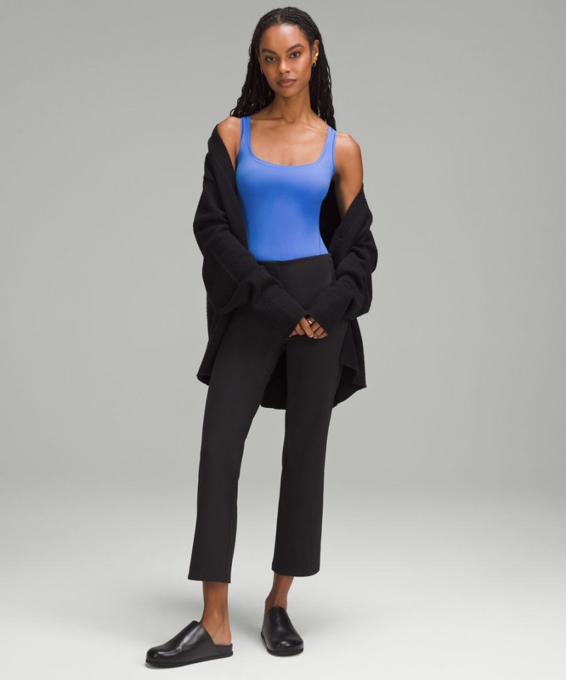 Lululemon Wundermost Ultra-Soft Nulu Square-Neck Ärmlös Body Dam Blå Sverige | DKHFXG674