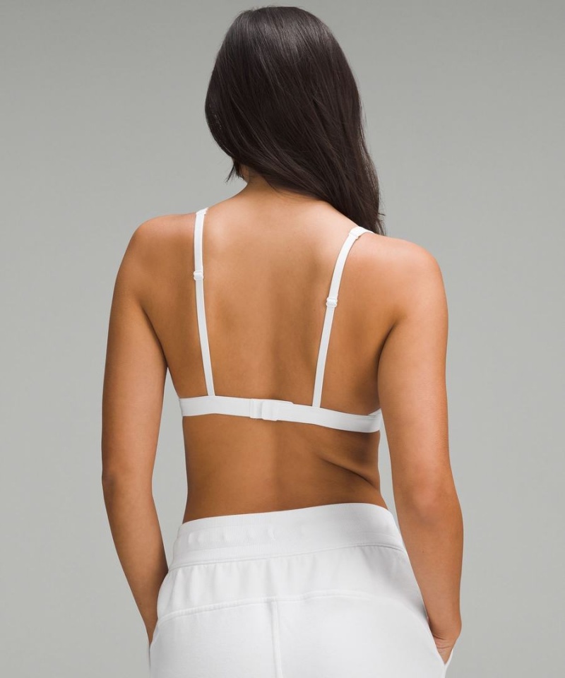 Lululemon Wundermost Ultra-Soft Nulu Triangle Bralette A–D Cups Sport BH Dam Vita Sverige | IBCTQJ248