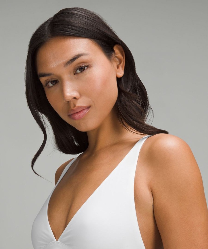 Lululemon Wundermost Ultra-Soft Nulu Triangle Bralette A–D Cups Sport BH Dam Vita Sverige | IBCTQJ248