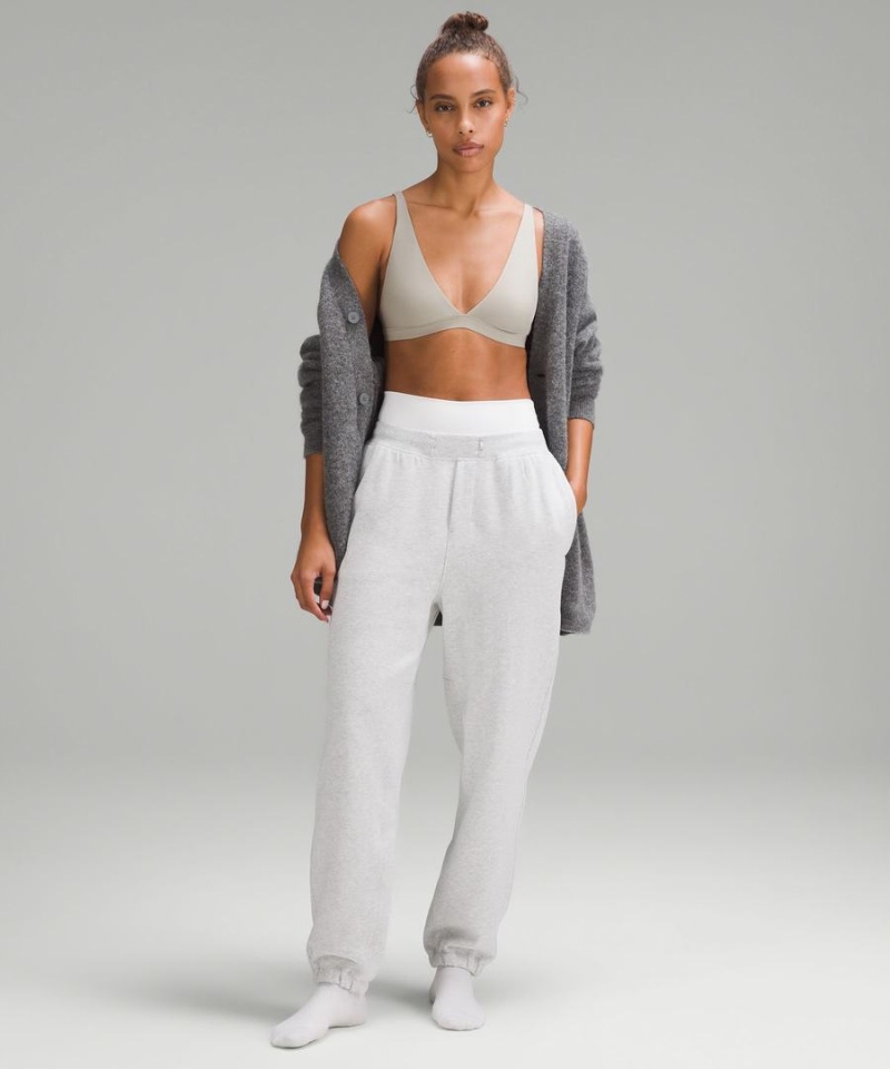 Lululemon Wundermost Ultra-Soft Nulu Triangle Bralette A–D Cups Sport BH Dam Grå Sverige | WZFXRN738