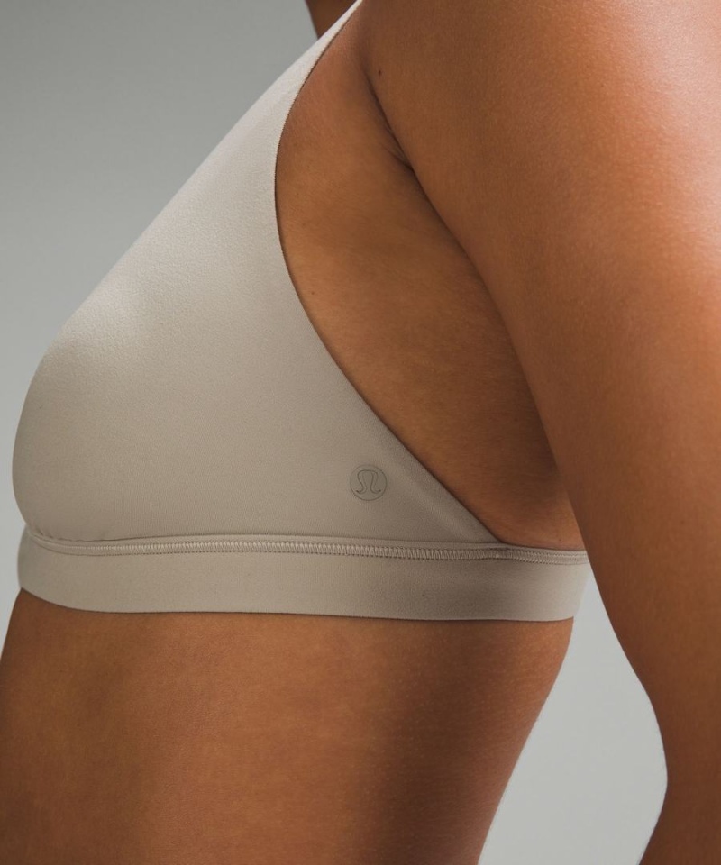 Lululemon Wundermost Ultra-Soft Nulu Triangle Bralette A–D Cups Sport BH Dam Grå Sverige | WZFXRN738