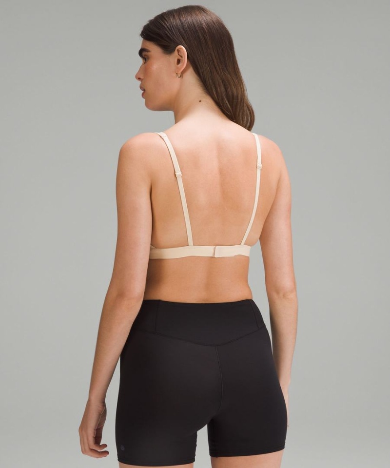 Lululemon Wundermost Ultra-Soft Nulu Triangle Bralette A–D Cups Sport BH Dam Beige Sverige | EADMIY581