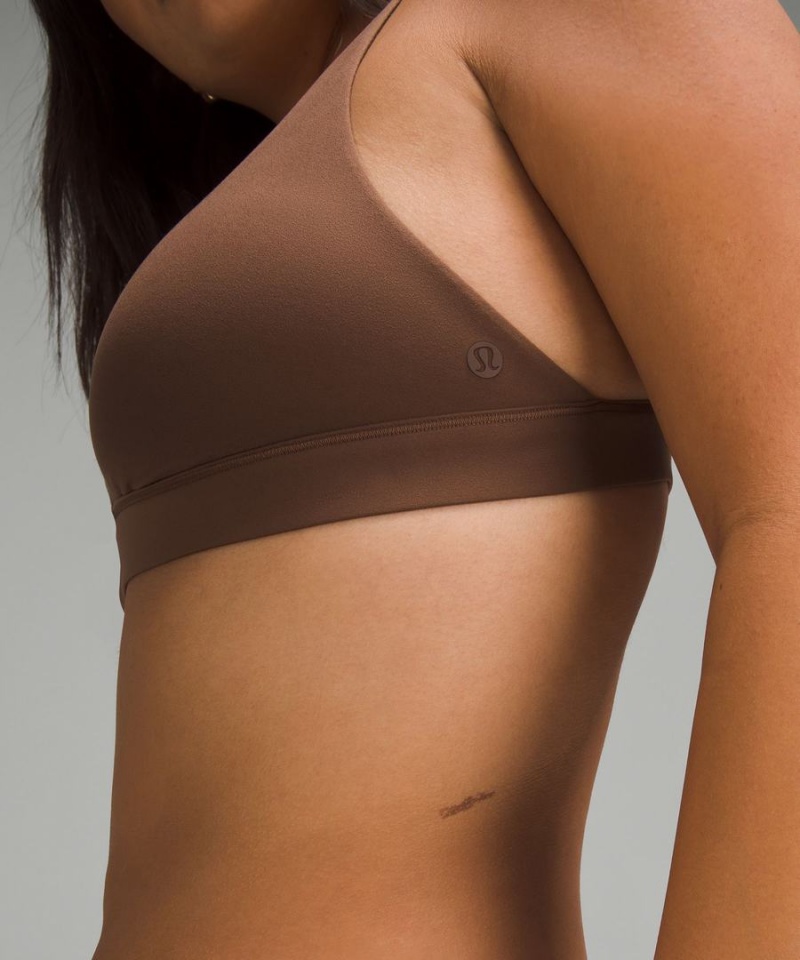 Lululemon Wundermost Ultra-Soft Nulu Triangle Bralette A–D Cups Sport BH Dam Choklad Sverige | FBZAPU568