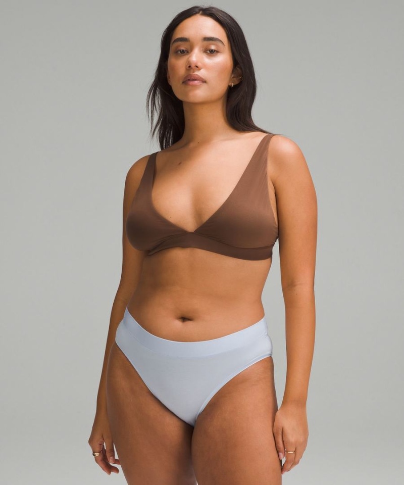 Lululemon Wundermost Ultra-Soft Nulu Triangle Bralette A–D Cups Sport BH Dam Choklad Sverige | FBZAPU568