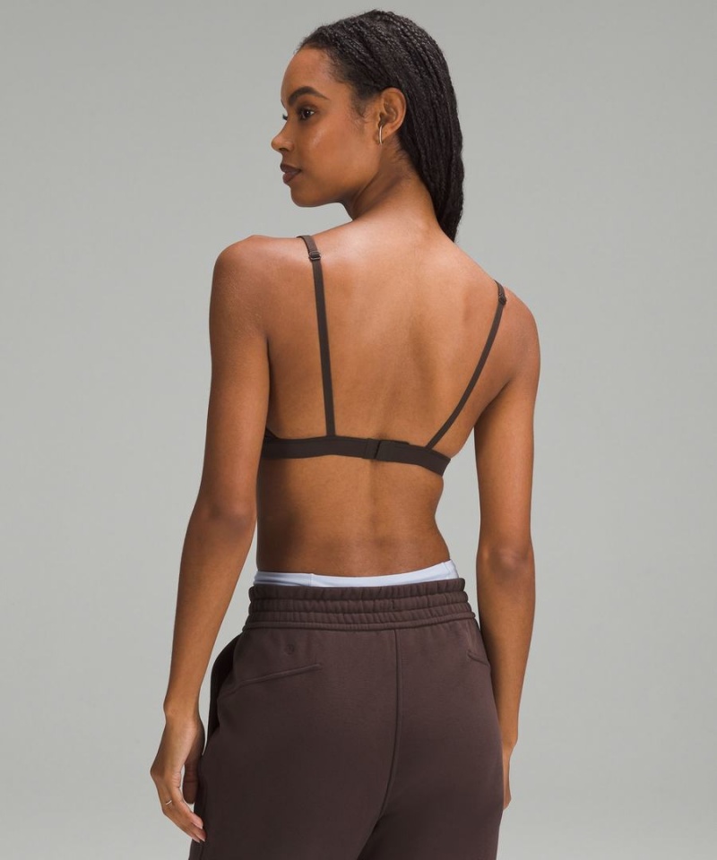 Lululemon Wundermost Ultra-Soft Nulu Triangle Bralette A–D Cups Sport BH Dam Choklad Sverige | ASOPFC694