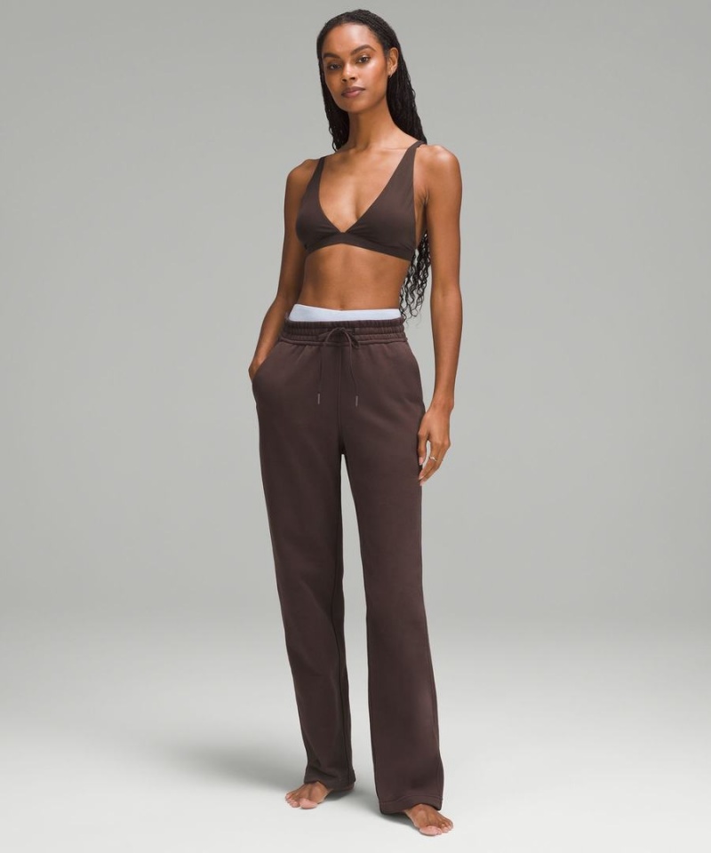 Lululemon Wundermost Ultra-Soft Nulu Triangle Bralette A–D Cups Sport BH Dam Choklad Sverige | ASOPFC694