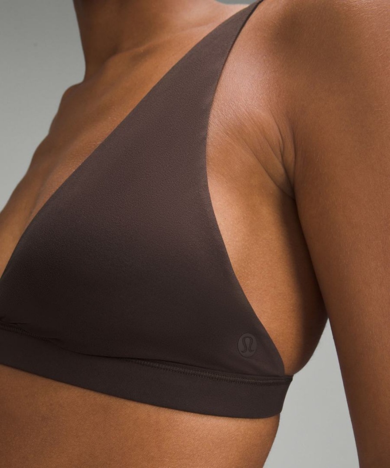 Lululemon Wundermost Ultra-Soft Nulu Triangle Bralette A–D Cups Sport BH Dam Choklad Sverige | ASOPFC694