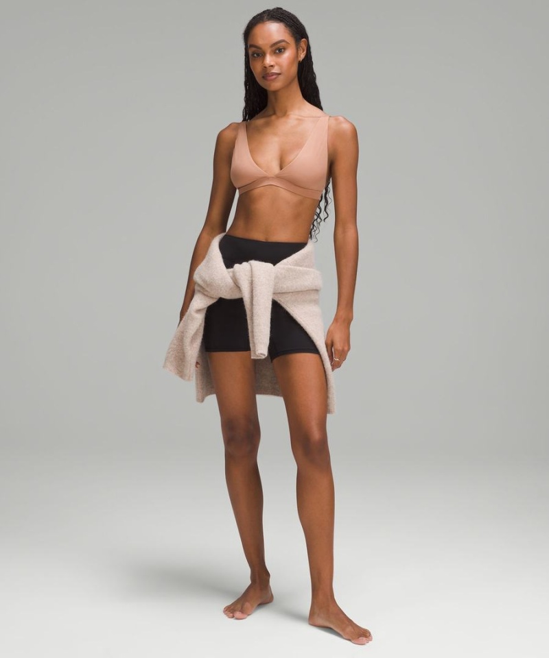 Lululemon Wundermost Ultra-Soft Nulu Triangle Bralette A–D Cups Sport BH Dam Bruna Sverige | EGBQHJ925