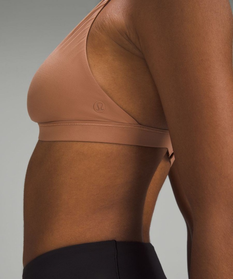 Lululemon Wundermost Ultra-Soft Nulu Triangle Bralette A–D Cups Sport BH Dam Bruna Sverige | EGBQHJ925