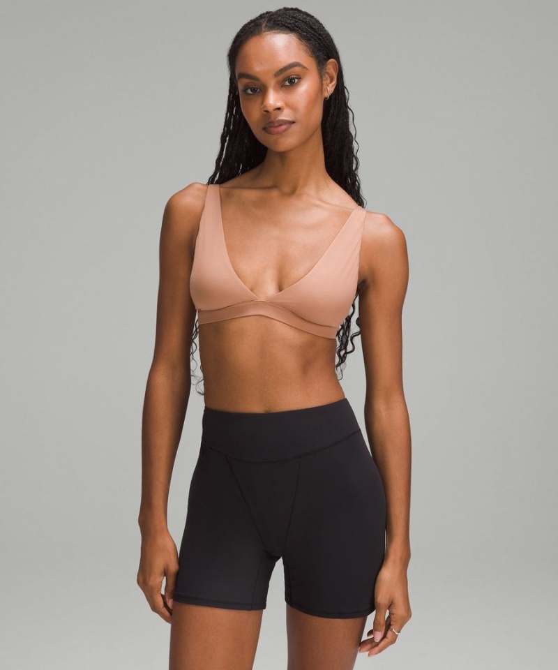 Lululemon Wundermost Ultra-Soft Nulu Triangle Bralette A–D Cups Sport BH Dam Bruna Sverige | EGBQHJ925