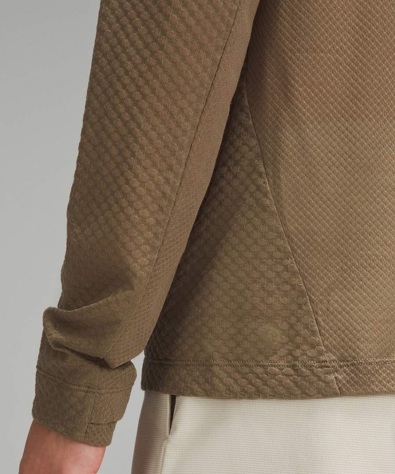 Lululemon lab Andas Ull-Blend Löpar Långärmad Tröja Herr Khaki Sverige | RDPEBQ864