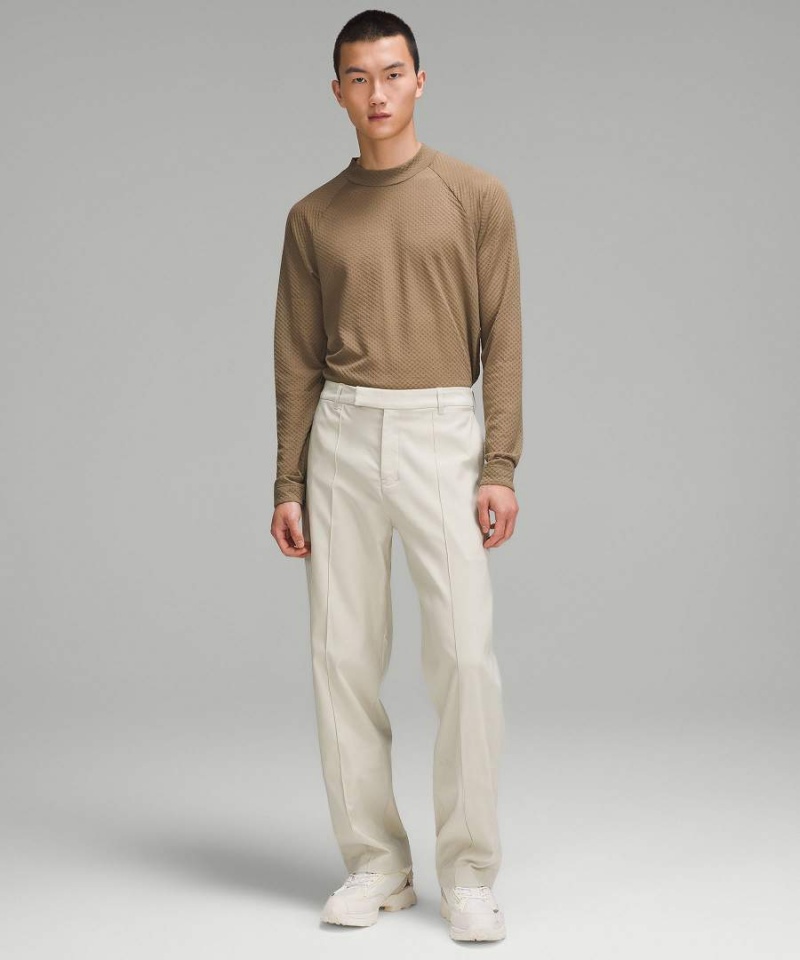 Lululemon lab Andas Ull-Blend Löpar Långärmad Tröja Herr Khaki Sverige | RDPEBQ864