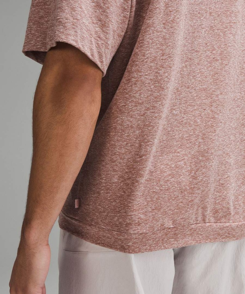 Lululemon lab Bomull-Blend Tryck T-shirt Herr Rosa Sverige | RHADBW402